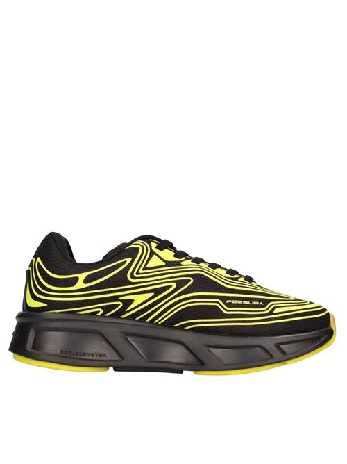 Sneakers modello SHOES REFLEX#01 in tessuto FESSURA | SHOES RUNFLEX #01NERO-LIME